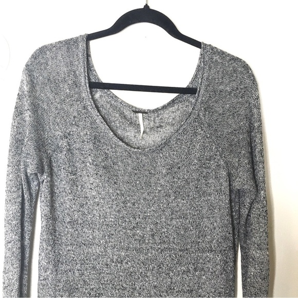 Free People Ruffle Your Hem Tunic Linen Knit Small - Picture 8 of 9